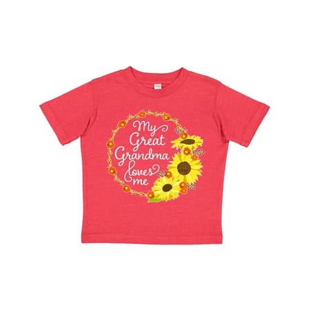 Inktastic My Great Grandma Loves Me with Sunflower Wreath Gift Toddler Boy or Toddler Girl T-Shirt
Inktastic My Great Grandma Loves Me with Sunflower Wreath Gift Toddler Boy or Toddler Girl T-Shirt