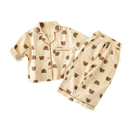 Baby Girl Outfits Autumn Long Sleeve Cartoon Prints Tops Pants Sleepwear Pajamas Girls Clothing Sets Beige 2 Years-3 Years
Baby Girl Outfits Autumn Long Sleeve Cartoon Prints Tops Pants Sleepwear Pajamas Girls Clothing Sets Beige 2 Years-3 Years