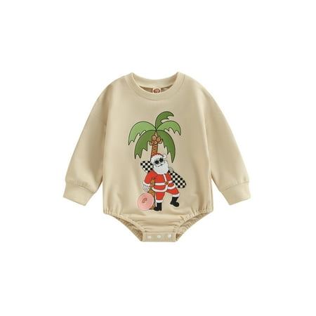 Meihuida Baby Girls Boys Christmas Romper Infant Letter/Santa Print Round Neck Long Sleeve Jumpsuits Bodysuits
Meihuida Baby Girls Boys Christmas Romper Infant Letter/Santa Print Round Neck Long Sleeve Jumpsuits Bodysuits
