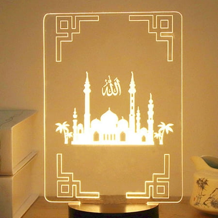 HIABIO USB Powered for Creative 3D EID Mubarak LED Night Light Table Lamp for Eid Ramad
HIABIO USB Powered for Creative 3D EID Mubarak LED Night Light Table Lamp for Eid Ramad