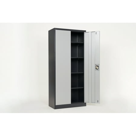 Gardenry Metal Storage Cabinet with 2 Doors and 4 Shelves Lockable Steel Storage Cabinet for Office Garage Warehouse (Grey)
Gardenry Metal Storage Cabinet with 2 Doors and 4 Shelves Lockable Steel Storage Cabinet for Office Garage Warehouse (Grey)