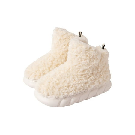 Tenmix Unisex Slipper Booties Fuzzy Winter Warm Slippers Plush Home Shoe Slip On House Shoes Bedroom Casual Breathable White 8.5-9
Tenmix Unisex Slipper Booties Fuzzy Winter Warm Slippers Plush Home Shoe Slip On House Shoes Bedroom Casual Breathable White 8.5-9
