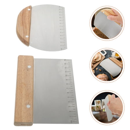 2 Pcs Stainless Steel Dough Pastry Scraper Cutter Dough Chopper Dough Cutter 
2 Pcs Stainless Steel Dough Pastry Scraper Cutter Dough Chopper Dough Cutter