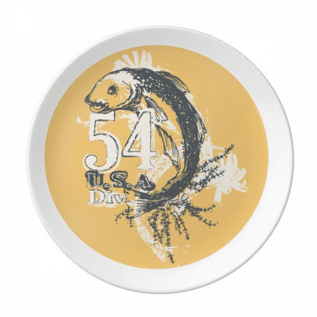 Line Drawing Fish Mighty Bait Pattern Plate Decorative Porcelain Salver Tableware Dinner Dish
Line Drawing Fish Mighty Bait Pattern Plate Decorative Porcelain Salver Tableware Dinner Dish