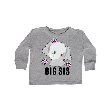 Inktastic Big Sis with Cute Elephant with Flower Gift Toddler Toddler Girl Long Sleeve T-Shirt
Inktastic Big Sis with Cute Elephant with Flower Gift Toddler Toddler Girl Long Sleeve T-Shirt