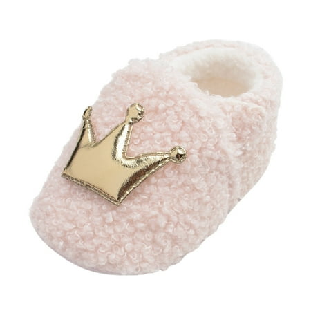 Kids Winter Furry Cotton Shoes Walking Shoes Cotton Boots