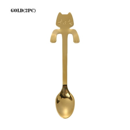 1/2pcs Home Living Cooking Tools Hanging Flatware Long Handle Coffee Spoons Cute Cat Spoon Stainless Steel GOLD(2PC)
1/2pcs Home Living Cooking Tools Hanging Flatware Long Handle Coffee Spoons Cute Cat Spoon Stainless Steel GOLD(2PC)