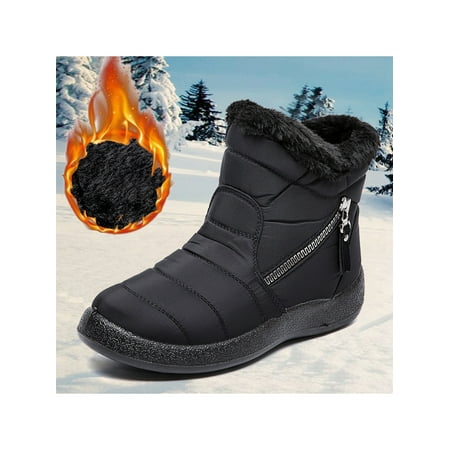 Crocowalk Unisex Snow Boots Slip On Ankle Booties Anti-Slip Water Resistant Fully Faux Fur Lined Outdoor Sneakers
Crocowalk Unisex Snow Boots Slip On Ankle Booties Anti-Slip Water Resistant Fully Faux Fur Lined Outdoor Sneakers