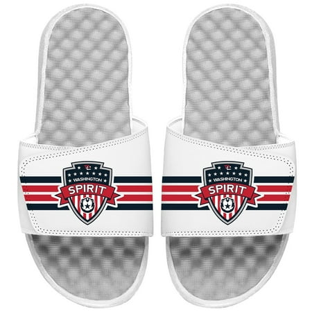 Men s ISlide White Washington Spirit Stripes Slide Sandals