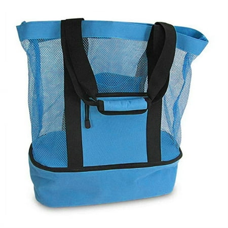 Outdoor Insulated Cooler Bag Portable Mesh Beach Bag Upgraded Version Waterproof Mesh Food Picnic Storage Bag-Blue
Outdoor Insulated Cooler Bag Portable Mesh Beach Bag Upgraded Version Waterproof Mesh Food Picnic Storage Bag-Blue