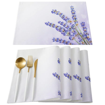 6pcs Placemats Set Lavender Purple Flowers Table Mats Cotton Linen Kitchen Accessories Home Decorative Coaster
6pcs Placemats Set Lavender Purple Flowers Table Mats Cotton Linen Kitchen Accessories Home Decorative Coaster