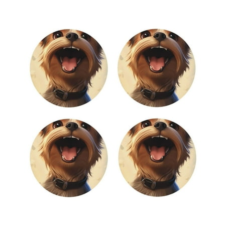 Kdxio Cartoon Happy Cute Puppy Funny Coasters 4 Pcs Leather Coasters Housewarming Gifts Protect Furniture from Water Marks Scratch and Damage
Kdxio Cartoon Happy Cute Puppy Funny Coasters 4 Pcs Leather Coasters Housewarming Gifts Protect Furniture from Water Marks Scratch and Damage
