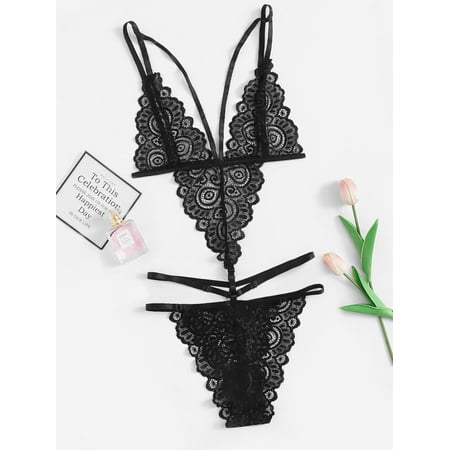 Women s Halter Neck Lingerie Lingerie for Women Sexy Naughty Ladies Strap Crochet Cutout Teddy Lingerie Embroidery Gauze Bandage
Women s Halter Neck Lingerie Lingerie for Women Sexy Naughty Ladies Strap Crochet Cutout Teddy Lingerie Embroidery Gauze Bandage