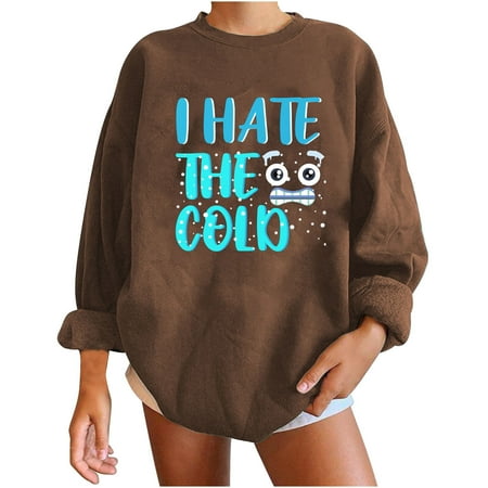 Bospose Christmas Vacation Shirt Winter Sweatshirt O-Neck Shirt For Women Long Sleeve Shirt Women Corset Top Women S Fleece Pullover Brown Top Womens Tops Print Regular Hoods Sweatshirt Blouse 35647 I
Bospose Christmas Vacation Shirt Winter Sweatshirt O-Neck Shirt For Women Long Sleeve Shirt Women Corset Top Women S Fleece Pullover Brown Top Womens Tops Print Regular Hoods Sweatshirt Blouse 35647 I