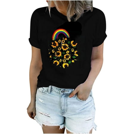 Corset Top Maternity Shirts Women s Casual Sexy Fashion Summer Round-Neck T-Shirt Printed Loose Short Sleeve Tops Blouse Womens Tank Tops Summer Savings Black Crop Top Black S
Corset Top Maternity Shirts Women s Casual Sexy Fashion Summer Round-Neck T-Shirt Printed Loose Short Sleeve Tops Blouse Womens Tank Tops Summer Savings Black Crop Top Black S