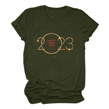 Womens Tops Corset Tops for Women Women s Cash Crew Neck Trendy Large Size Short Sleeved T-shirt 2023 New Year Funny Pattern Printed Top White Long Sleeve Shirts for Women Green S
Womens Tops Corset Tops for Women Women s Cash Crew Neck Trendy Large Size Short Sleeved T-shirt 2023 New Year Funny Pattern Printed Top White Long Sleeve Shirts for Women Green S