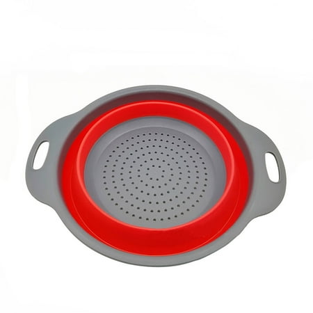 Multi-functional Silicone Folding Fruit Vegetable Washing Basket Collapsible Colander Kitchen Tool Large Size (Red)
Multi-functional Silicone Folding Fruit Vegetable Washing Basket Collapsible Colander Kitchen Tool Large Size (Red)