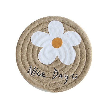 UDIYO Placemat Adorable Flower Pattern Placemat More Thicken Cute Cotton Rope Dinner Mat for Home
UDIYO Placemat Adorable Flower Pattern Placemat More Thicken Cute Cotton Rope Dinner Mat for Home