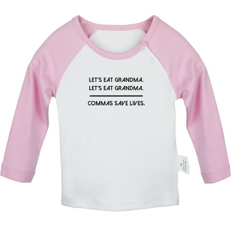 Commas Save Lives Funny T shirt For Baby Newborn Babies T-shirts Infant Tops 0-24M Kids Graphic Tees Clothing (Long Pink Raglan T-shirt 0-6 Months)
Commas Save Lives Funny T shirt For Baby Newborn Babies T-shirts Infant Tops 0-24M Kids Graphic Tees Clothing (Long Pink Raglan T-shirt 0-6 Months)