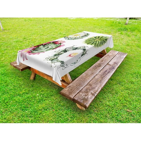 Cactus Outdoor Tablecloth Retro Mexican Hot Desert Cactus Flower Plant Botanic Nature Vintage Print Image Decorative Washable Fabric Picnic Tablecloth 58 X 104 Inches Multicolor by Ambesonne
Cactus Outdoor Tablecloth Retro Mexican Hot Desert Cactus Flower Plant Botanic Nature Vintage Print Image Decorative Washable Fabric Picnic Tablecloth 58 X 104 Inches Multicolor by Ambesonne