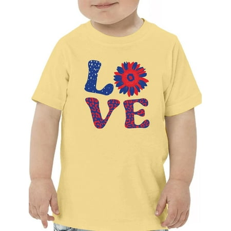 4Th Of July Flower Art T-Shirt Toddler -Image by Shutterstock 2 Toddler
