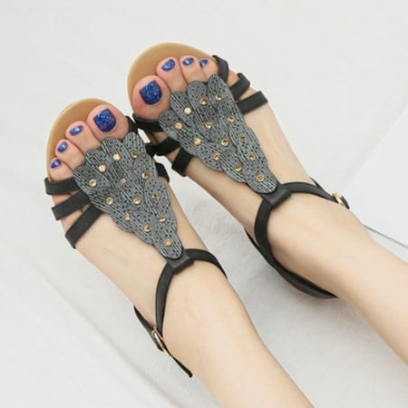 Aayomet Sandals for Women Casual Summer Slope Heeled Sandals For Women Versatile And Comfortable Casual Shoes With Thick Soles Black 9
Aayomet Sandals for Women Casual Summer Slope Heeled Sandals For Women Versatile And Comfortable Casual Shoes With Thick Soles Black 9