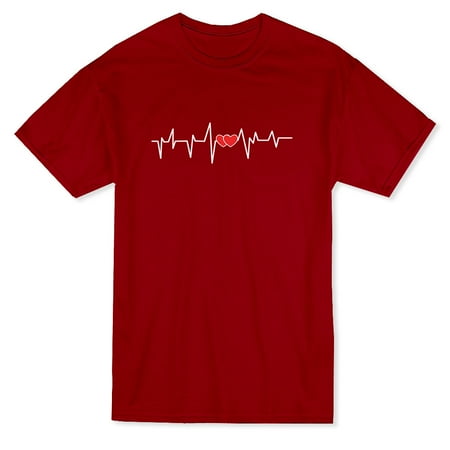 Heart Beat, Electrocardiogram Graphic Men's T-shirt