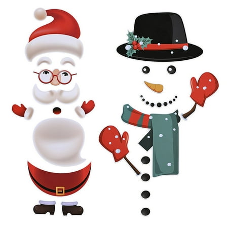 2 Pcs Magnetic Stickers Refrigerator Decals Decorative Stickers (Santa Claus+ Black Hat Snowman)
2 Pcs Magnetic Stickers Refrigerator Decals Decorative Stickers (Santa Claus+ Black Hat Snowman)
