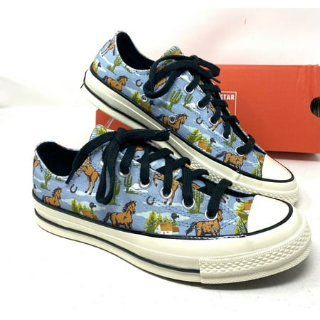 Converse CHUCK 70 Canvas Low Washed Horses Shoes Sneakers 169820C