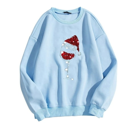 Tops For Women Women s Fashion Pullover Shirt Christmas Print O Neck Long-Sleeves Hooded Sweatshirt Loose Tops Pullover Short Sleeve Scrub Jackets
Tops For Women Women s Fashion Pullover Shirt Christmas Print O Neck Long-Sleeves Hooded Sweatshirt Loose Tops Pullover Short Sleeve Scrub Jackets