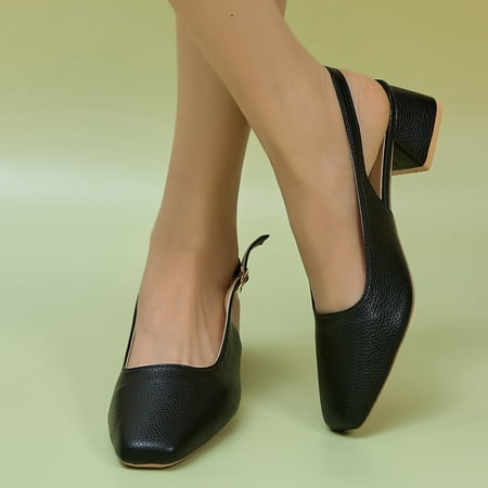 Aayomet Sandals for Women Ladies Fashion Solid Color Leather Square Head Buckle Thick Heel Casual Sandals Black 8
Aayomet Sandals for Women Ladies Fashion Solid Color Leather Square Head Buckle Thick Heel Casual Sandals Black 8