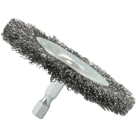 Forney 3 In. Hex Crimped Coarse Drill-Mounted Wire Wheel