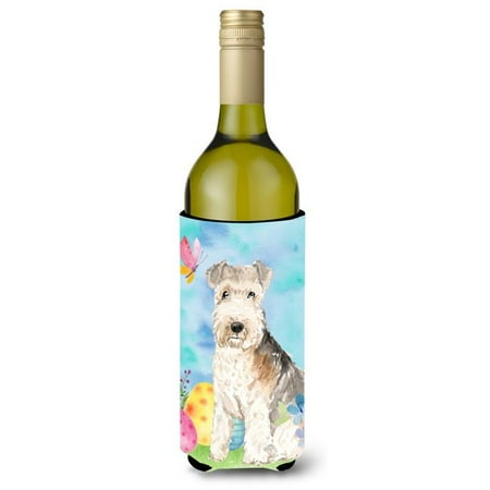 Easter Eggs Lakeland Terrier Wine Bottle Beverge Insulator Hugger