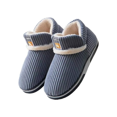 Frontwalk Mens Plush Slippers Slip On Home Shoes High Top Slipper Boot Winter Non-slip Booties Womens Memory Foam Warm Shoe Gray 2# 5-5.5
Frontwalk Mens Plush Slippers Slip On Home Shoes High Top Slipper Boot Winter Non-slip Booties Womens Memory Foam Warm Shoe Gray 2# 5-5.5