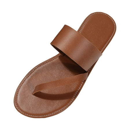 Youmylove Women Slide Slippers Fashion Summer Solid Color Leather Clamping Toe Flat Bottom Beach Slippers Leisure Ladies Cozy Daily Walking
Youmylove Women Slide Slippers Fashion Summer Solid Color Leather Clamping Toe Flat Bottom Beach Slippers Leisure Ladies Cozy Daily Walking