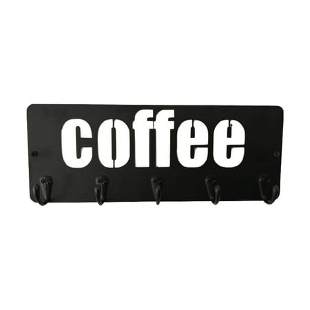 Metal Coffee Mug Holder Coffee Shaped Hook Rack 5 Hooks Hanging Coffee Cup Racks Wall-Mounted Nail-Free Drilling Metal Hanger Storage Hook for Mug Display Organizer
Metal Coffee Mug Holder Coffee Shaped Hook Rack 5 Hooks Hanging Coffee Cup Racks Wall-Mounted Nail-Free Drilling Metal Hanger Storage Hook for Mug Display Organizer