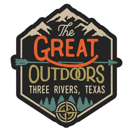 Three Rivers Texas The Great Outdoors Design 2-Inch Fridge Magnet