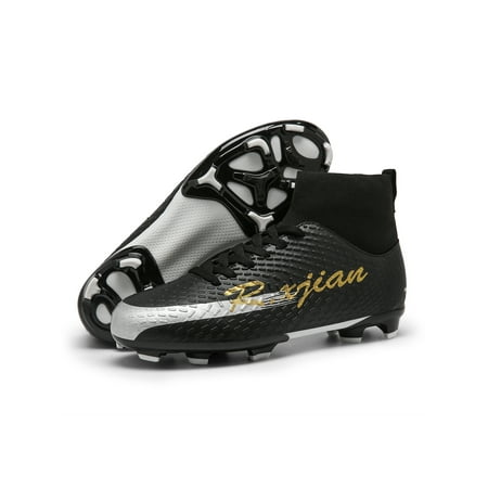 SIMANLAN Men Football Shoes Professional Athletic Sneakers Ground Soccer Cleats Mens Breathable Training Shoe Youth Spikes Black And Silver 8
SIMANLAN Men Football Shoes Professional Athletic Sneakers Ground Soccer Cleats Mens Breathable Training Shoe Youth Spikes Black And Silver 8