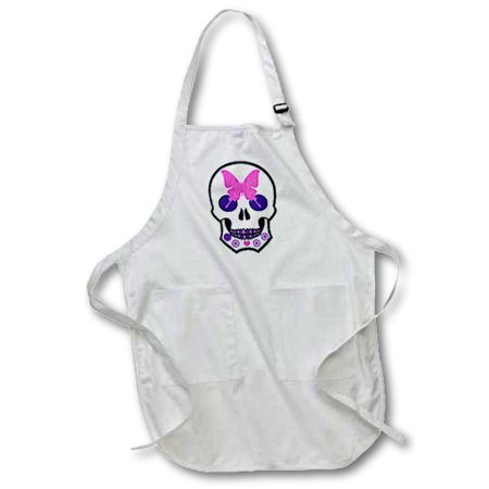 3dRose Sugar Skull With A Pink Butterfly and Flowers - Full Length Apron 22 by 30-inch Black with Pockets
3dRose Sugar Skull With A Pink Butterfly and Flowers - Full Length Apron 22 by 30-inch Black with Pockets