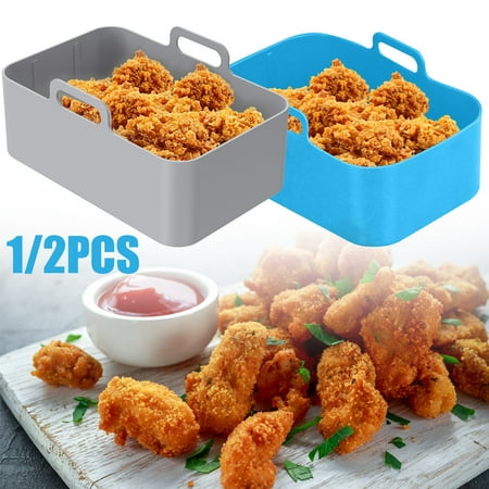 Pluokvzr Air Fryer Silicone Pot Silicone Air Fryer Basket Heat Resistant Square Replacement Basket Grill Pan Multifunctional Easy Cleaning Air Fryer Oven Accessories BPA Free for Kitchen
Pluokvzr Air Fryer Silicone Pot Silicone Air Fryer Basket Heat Resistant Square Replacement Basket Grill Pan Multifunctional Easy Cleaning Air Fryer Oven Accessories BPA Free for Kitchen