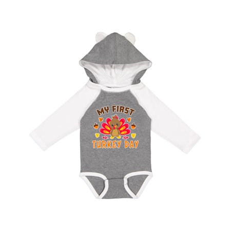 Inktastic My First Turkey Day with Turkey and Leaves Gift Baby Boy or Baby Girl Long Sleeve Bodysuit
Inktastic My First Turkey Day with Turkey and Leaves Gift Baby Boy or Baby Girl Long Sleeve Bodysuit