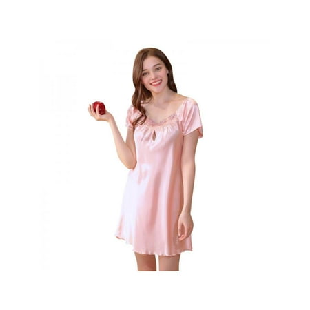 Women Home Service Short Sleeve Pajamas Summer Sexy Nightdress Womens Soft Sleepwear Short Nightgowns
Women Home Service Short Sleeve Pajamas Summer Sexy Nightdress Womens Soft Sleepwear Short Nightgowns