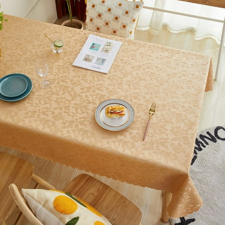 Waterproof Table cloth Rectangle Heavy Duty Wipeable Cover for Kitchen&Garden