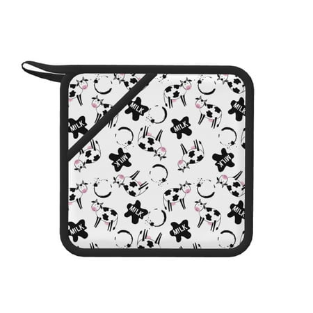 1 PCS Pot Holders for Kitchen - Heat Resistant Silicone Pot Holders with Hanging Loop Cute Cow and Milk Stains Non Slip Oven Hot Pads Potholders for Decor Baking Cooking Kitchen
1 PCS Pot Holders for Kitchen - Heat Resistant Silicone Pot Holders with Hanging Loop Cute Cow and Milk Stains Non Slip Oven Hot Pads Potholders for Decor Baking Cooking Kitchen