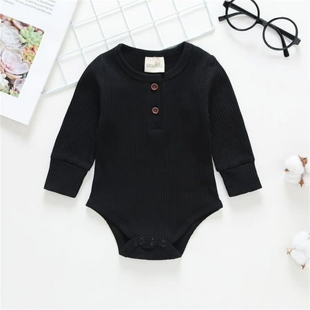 Hunpta Infant Kids Newborn Baby Girls Boys Long Sleeve Solid Ribbed Romper Bodysuit Outfits Clothes
Hunpta Infant Kids Newborn Baby Girls Boys Long Sleeve Solid Ribbed Romper Bodysuit Outfits Clothes