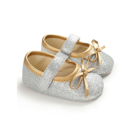 Woobling Newborn Mary Jane First Walkers Flats Soft Sole Crib Shoes Wedding Princess Dress Shoe Comfort Prewalker Breathable Silver 18-24 months
Woobling Newborn Mary Jane First Walkers Flats Soft Sole Crib Shoes Wedding Princess Dress Shoe Comfort Prewalker Breathable Silver 18-24 months