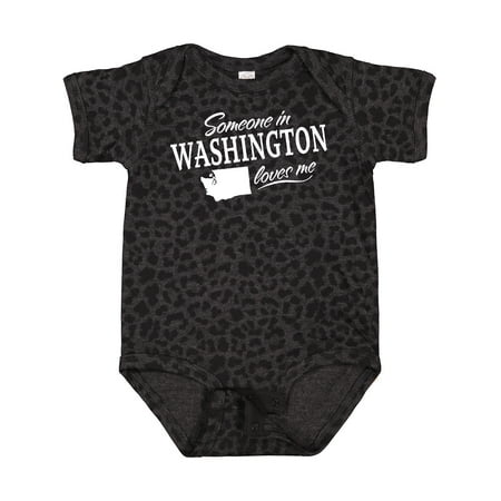 Inktastic Someone in Washington Loves Me Gift Baby Boy or Baby Girl Bodysuit