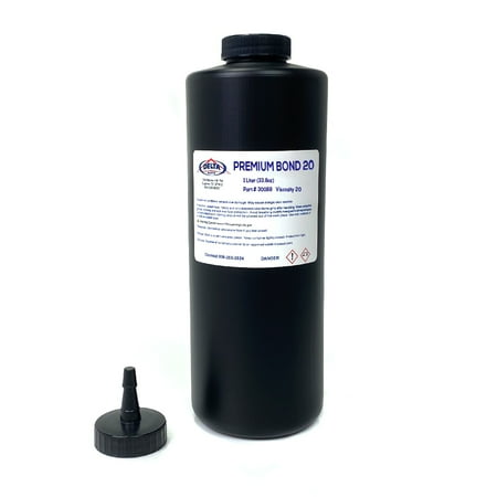 Delta Kits Best Injection Resin 1 liters PREMIUM BOND 20 RESIN Windshield Repair Resin. Made In USA Resin -30089