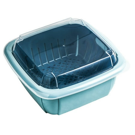 Liveday Multifunction Double-layer Drain Basket with Lid Plastic Fruit Storage Basket Kitchen Refrigerator Drain Storage Box New
Liveday Multifunction Double-layer Drain Basket with Lid Plastic Fruit Storage Basket Kitchen Refrigerator Drain Storage Box New