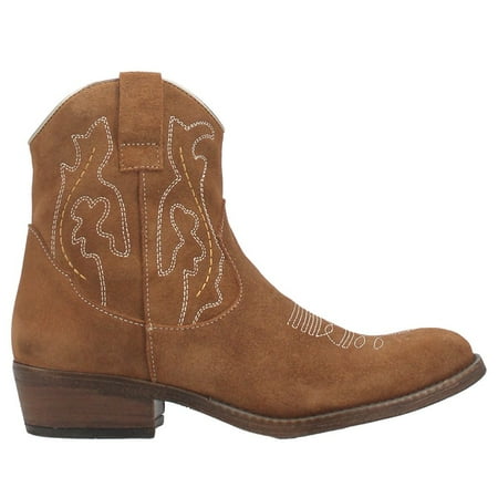 Dingo Womens Daisy Mae Suede Boots Ankle Low Heel 1-2